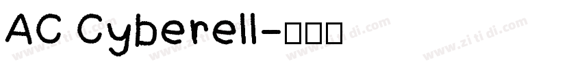 AC Cyberell字体转换